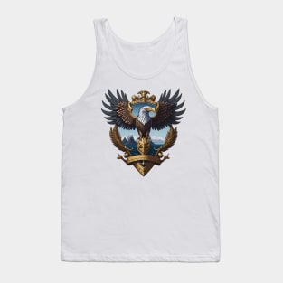 Eagle on the top of the world Tank Top